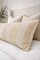 Oversized Lumbar Pillow Cover 12x36, Neutral Striped Throw Pillow, Beige and Cream Woven Bed Pillow, Modern Farmhouse Decor